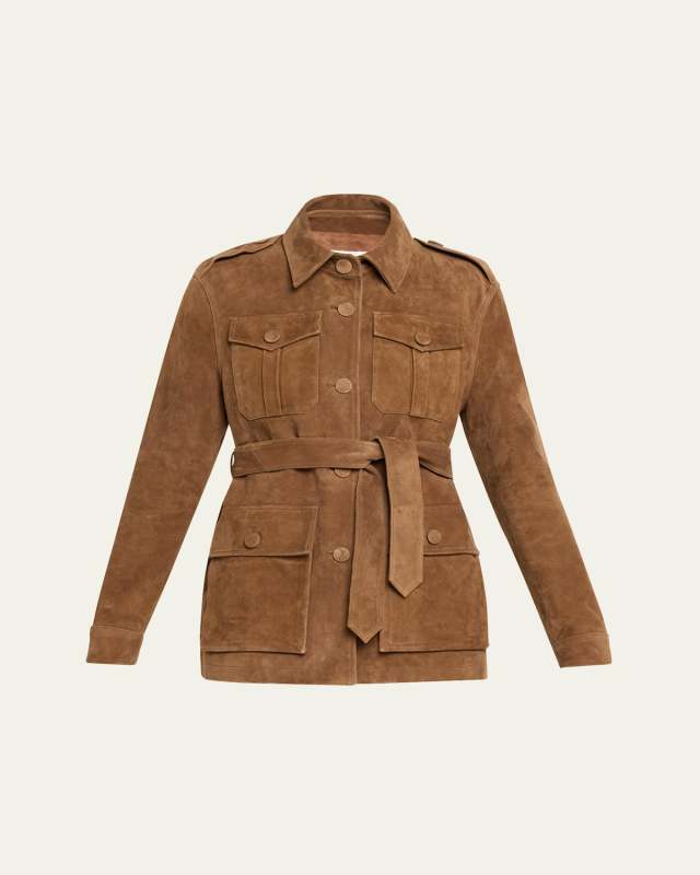 Leather Suede Mid Jacket